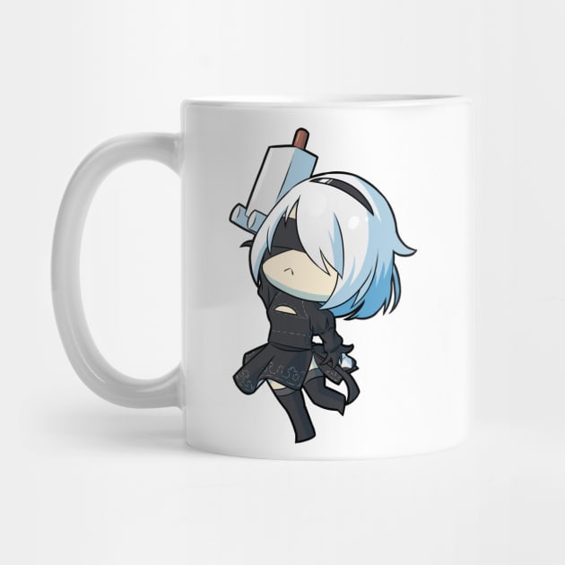 Chibi 2B - Nier Automata by MangaXai